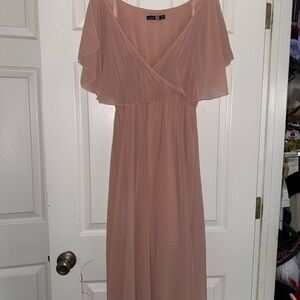 City Triangles Blush Maxi Dress
